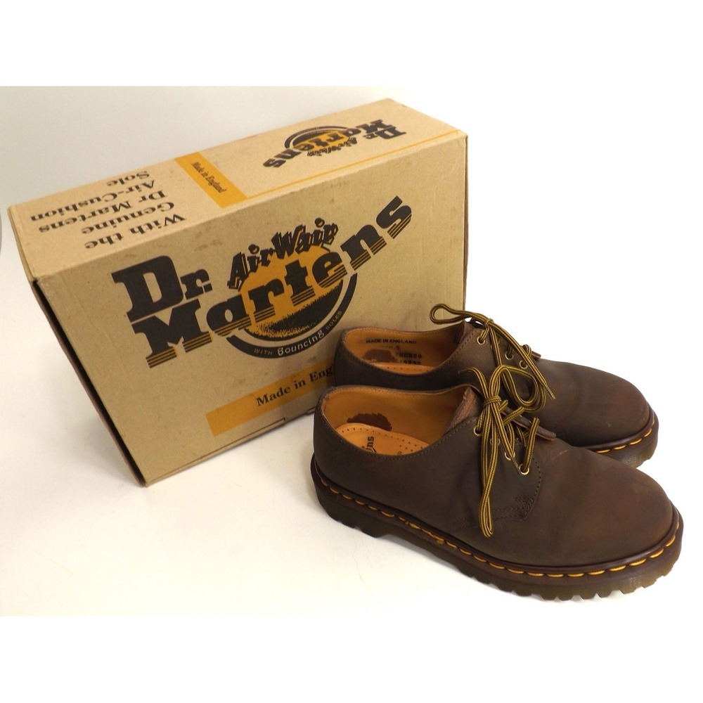 Dr Martens Aztek Crazy Horse 1561 Oxford Shoe Made In England - US Ladies size 7